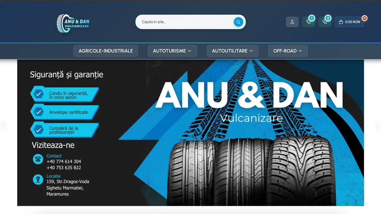 Anu & Dan online tyre store